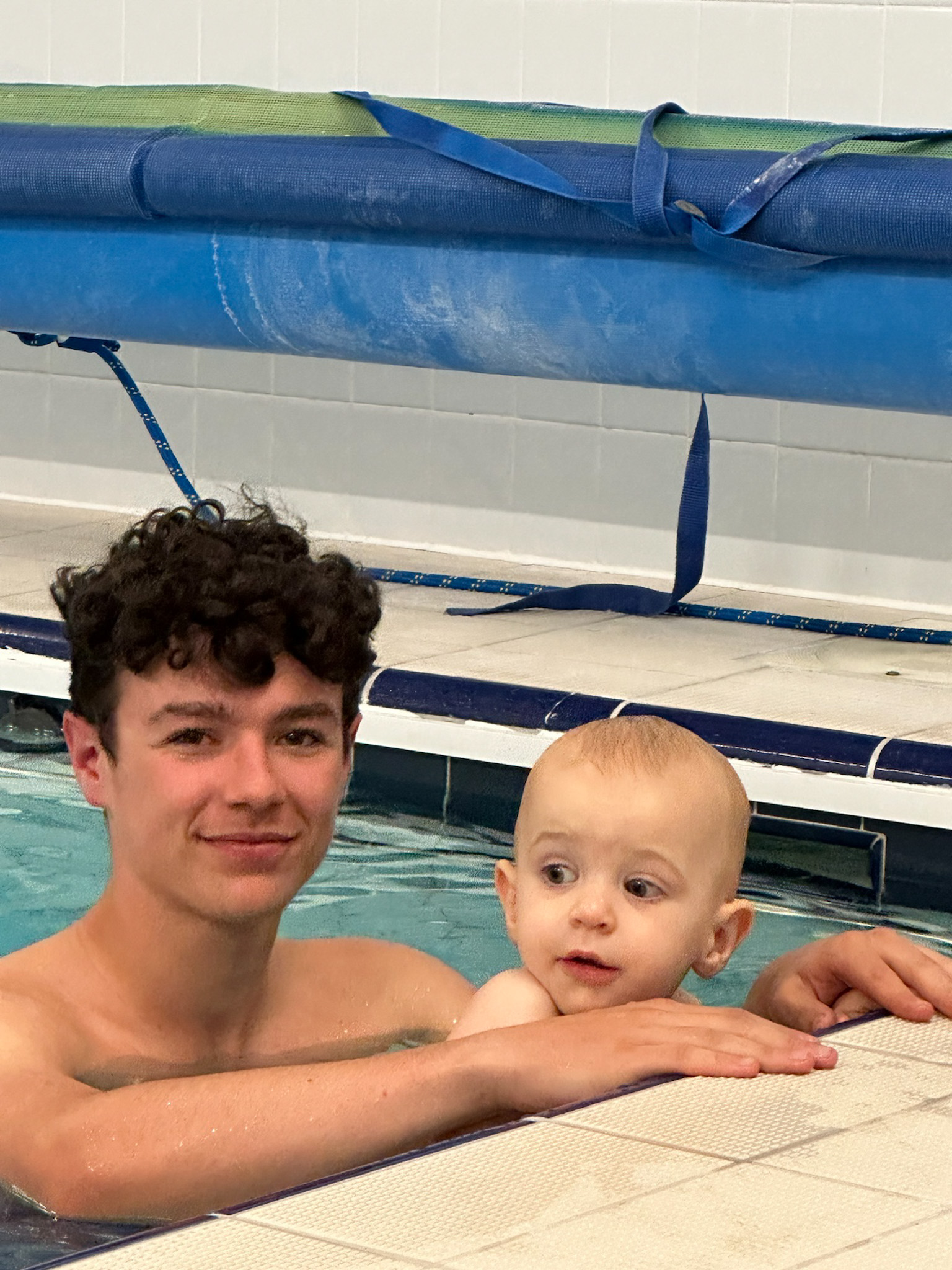 brothers in water babies lessons