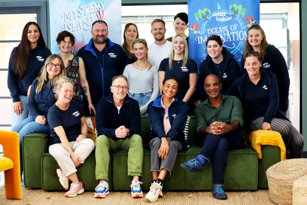 alice deaing and the water babies head office team