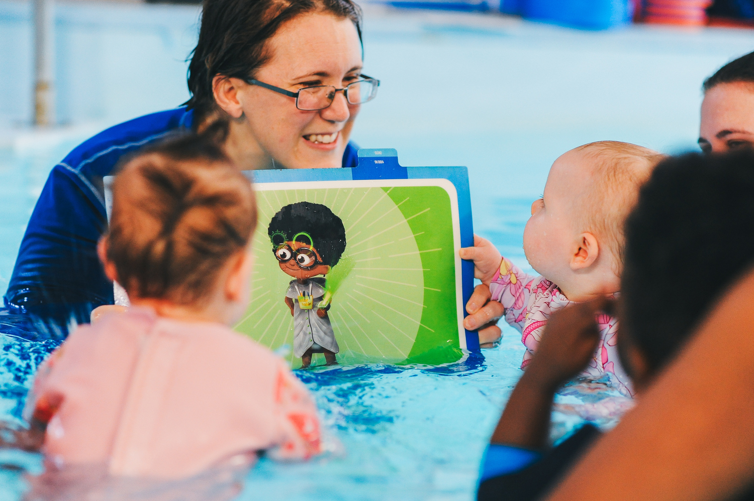 water babies teacher with echo swimcard